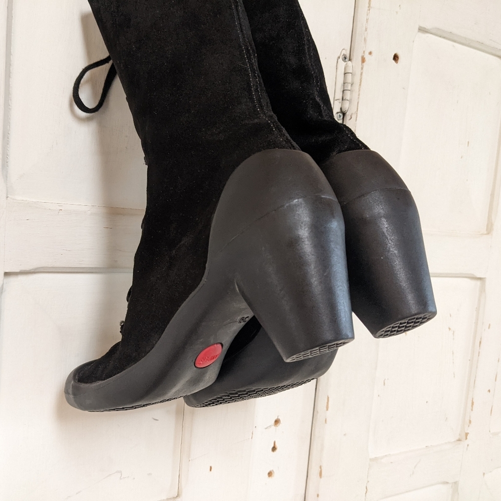 Rare camper suede Victorian inspired lace up booties 38 - Picture 5 of 12